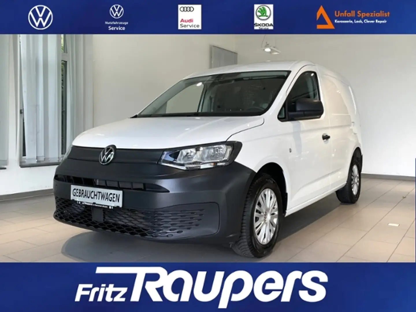 Volkswagen Caddy Cargo 2.0 TDI +ALLWETTER+SITZHZNG Blanc - 1
