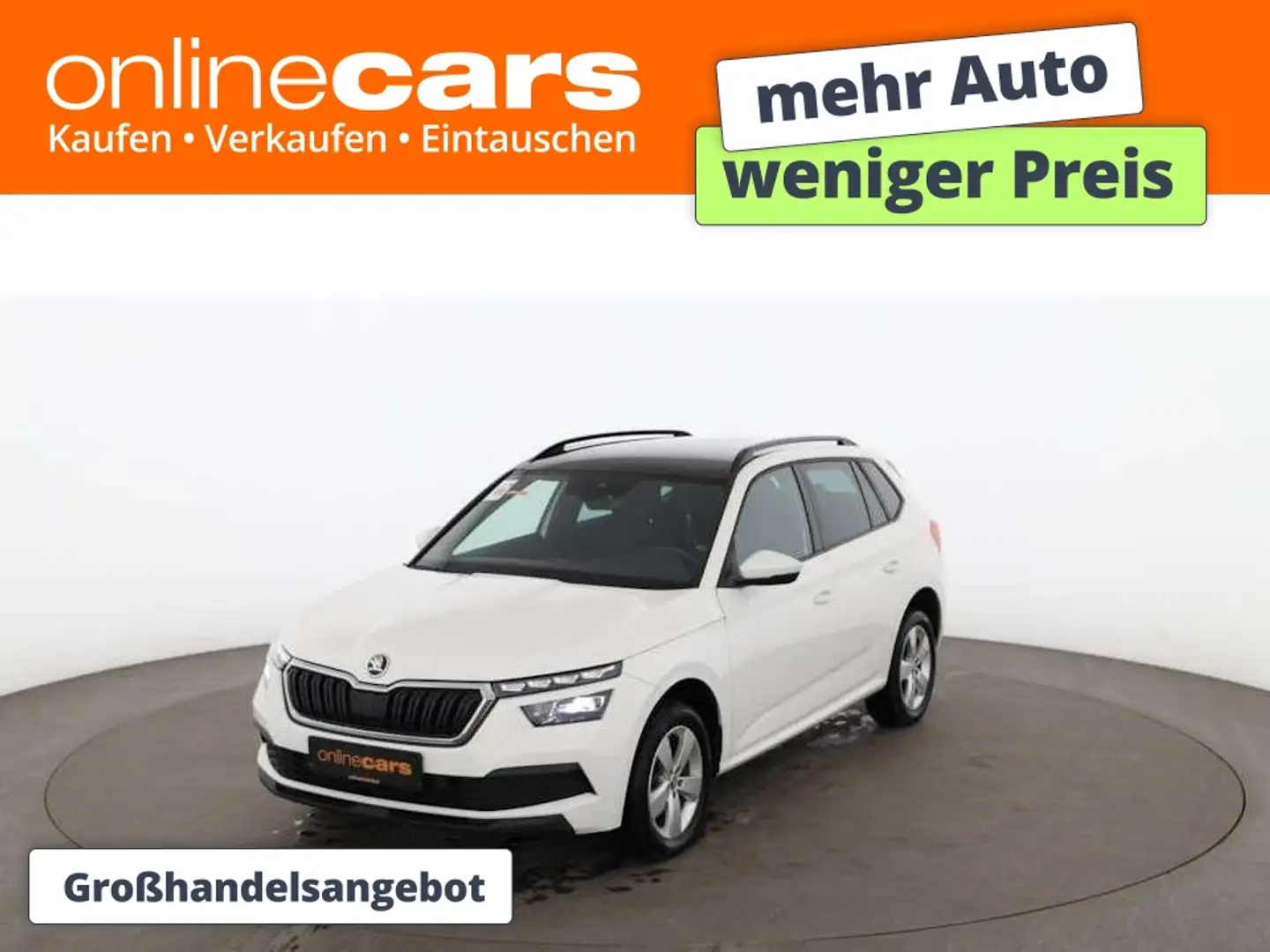 Skoda Kamiq 1.0 TSI Style Aut LED SKY AHK RADAR NAVI Weiß - 1
