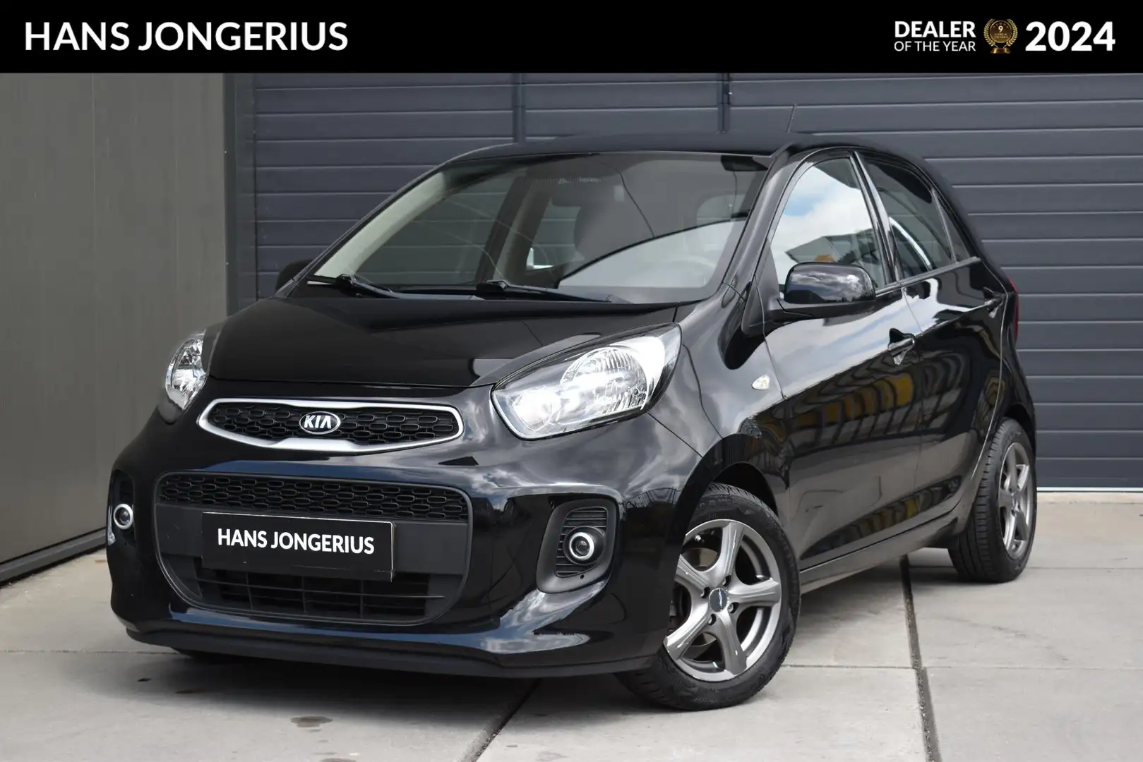 Kia Picanto 1.0 CVVT EconomyPlusLine | AIRCO | ALL-SEASONBANDE Negro - 1