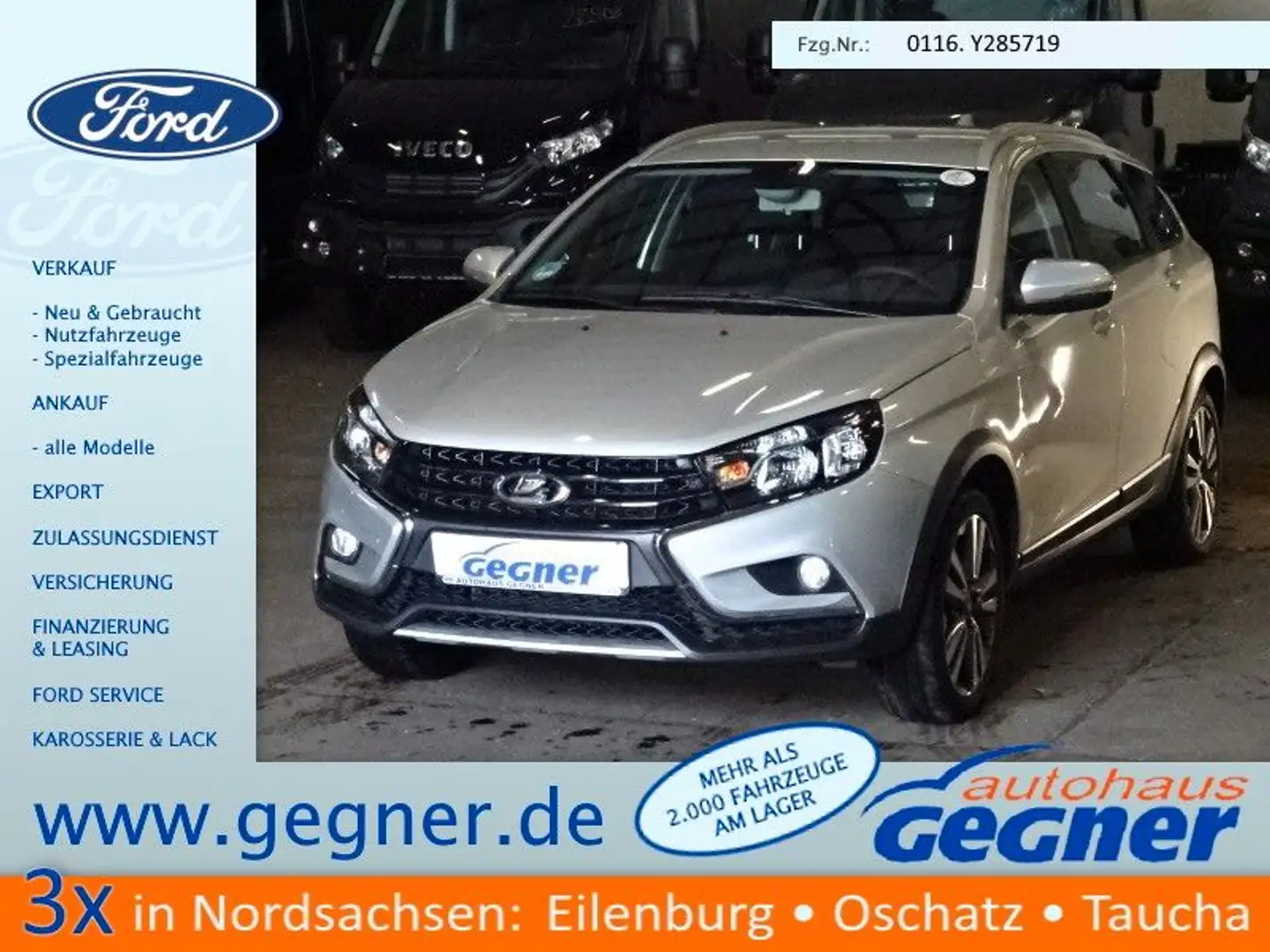 Lada Vesta SW Cross Klima SHZ Tempomat Argintiu - 1