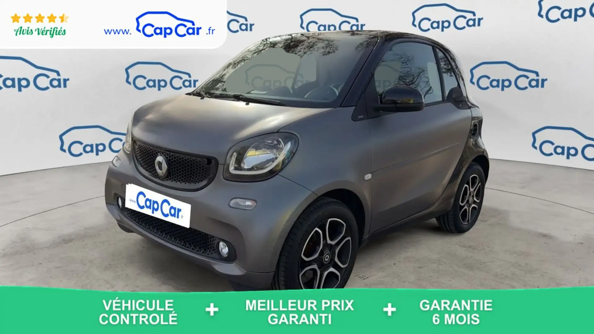 smart forTwo Coupe 1.0 71 Prime Gris - 1