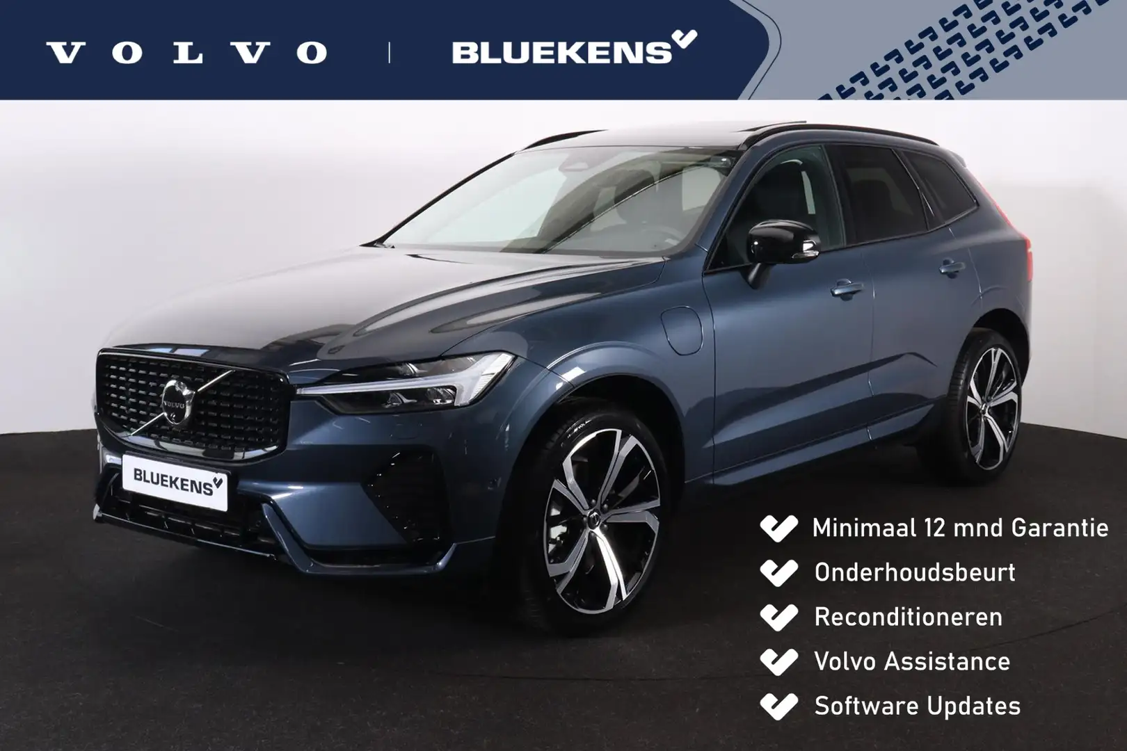 Volvo XC60 T6 Recharge AWD Plus Dark - LONG RANGE - Panorama/ Blauw - 1