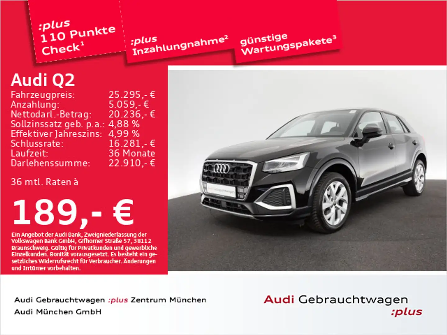 Audi Q2 35 TFSI S tronic advanced Navi+/PDC+/SitzHzg Schwarz - 1