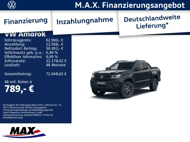 Volkswagen Amarok Dark Label 3.0 TDI 177 kW EUPE 73.078.00