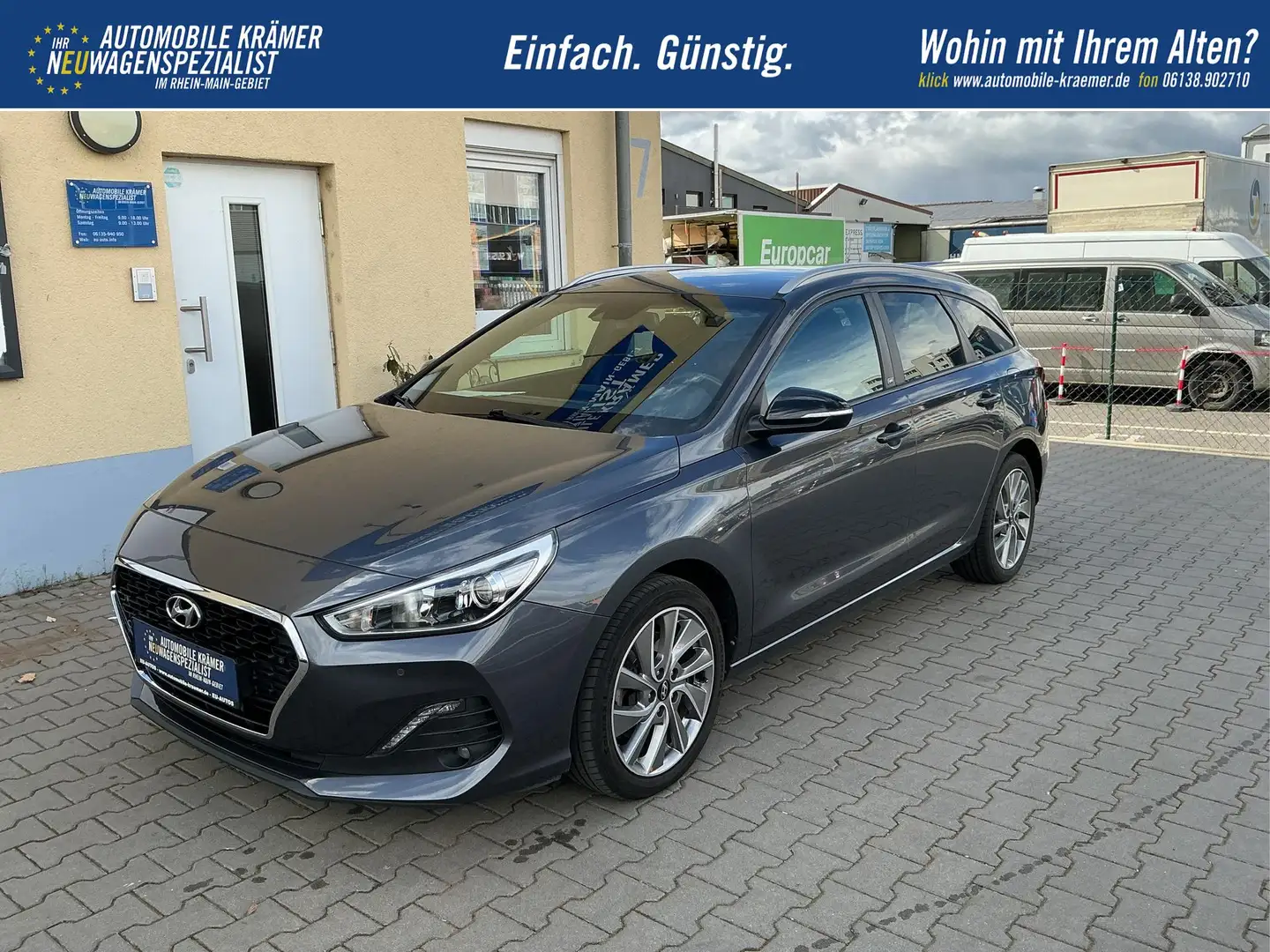 Hyundai i30 Kombi GO! NAVI Klimaauto Kamera SHZ 8 fach Ber... Grau - 1