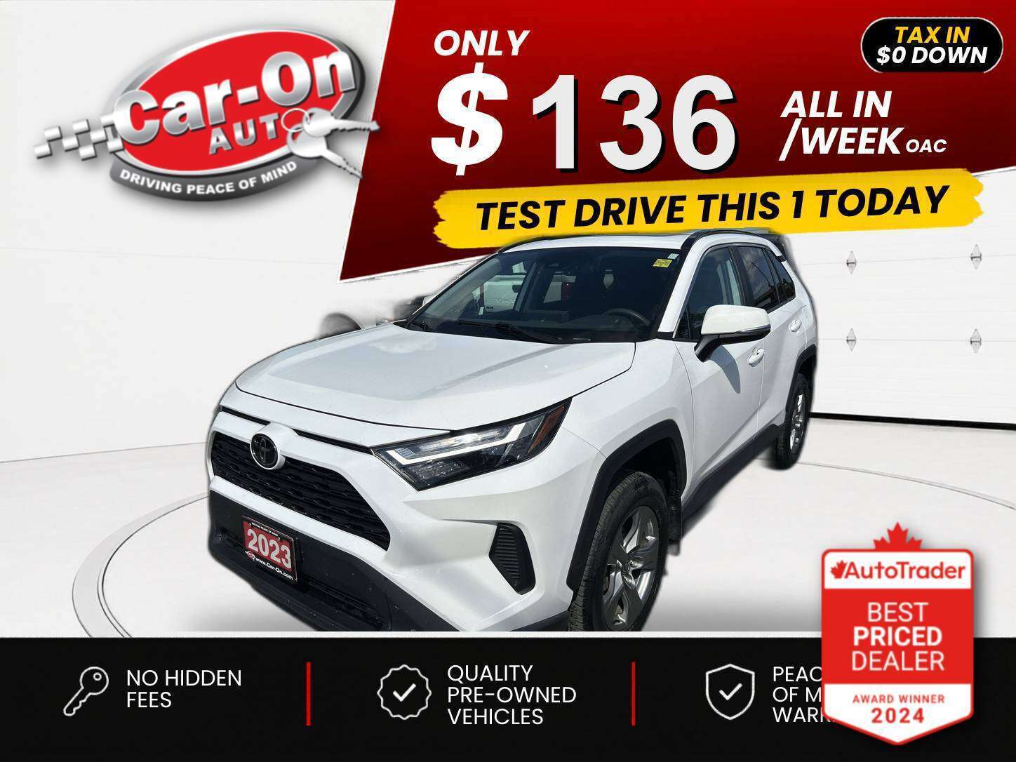 White 2023 Toyota RAV4 SUV / Crossover All-Wheel Drive Automatic