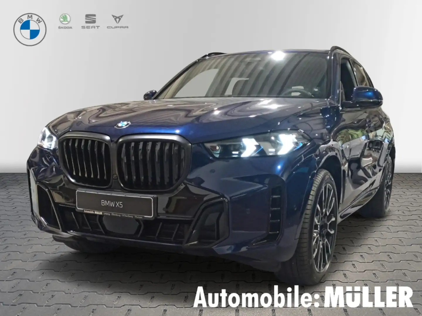 BMW X5 30d xDrive M Sport Navi Klima AHK HuD Sitzhzg Blau - 1