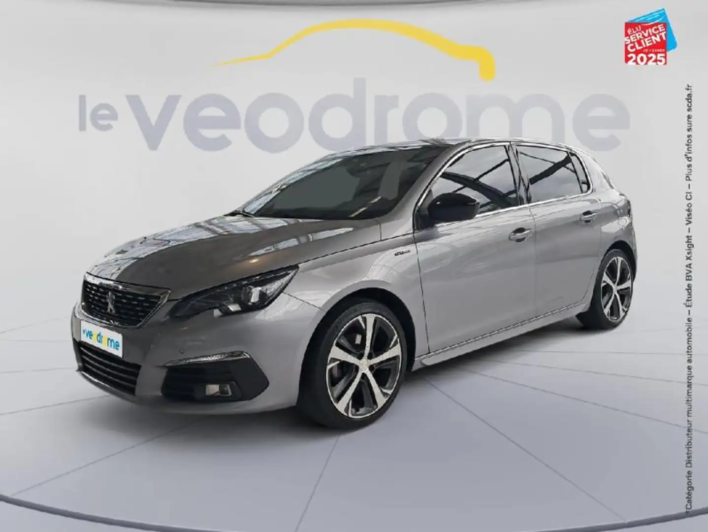 Peugeot 308 1.5 BlueHDi 130ch S\u0026S GT Line EAT8 Gris - 1