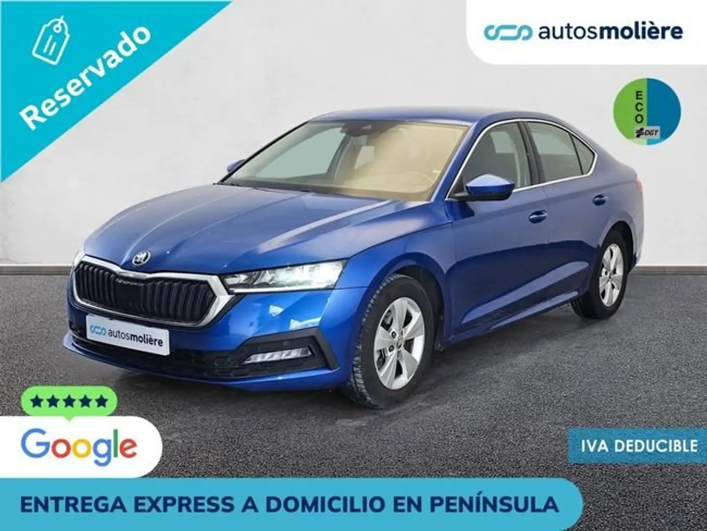Skoda Octavia 1.5+TSI+m-HEV+Ambition+DSG+110+kW+%28150+CV%29 Bleu - 1