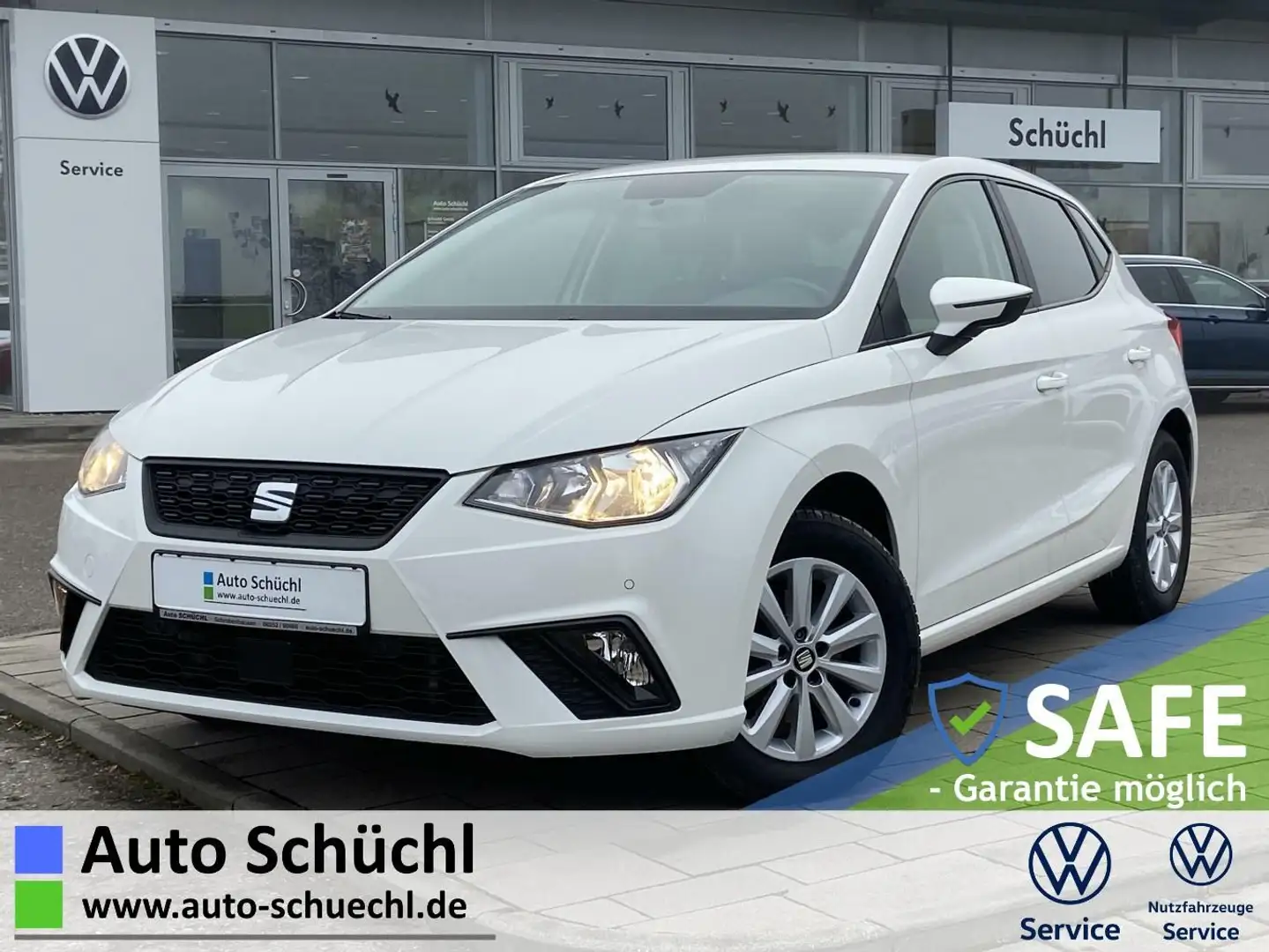 SEAT Ibiza 1.0 TSI Style ACC+NAVI+FULL-LINK+SHZ+PDC+D Weiß - 1