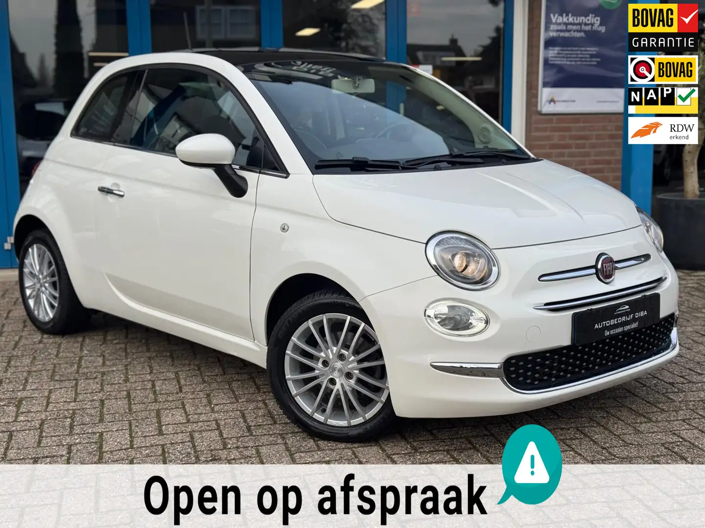 Fiat 500 0.9 TwinAir Turbo Lounge 2017 AIRCO CRUISE BT NAP! Wit - 1