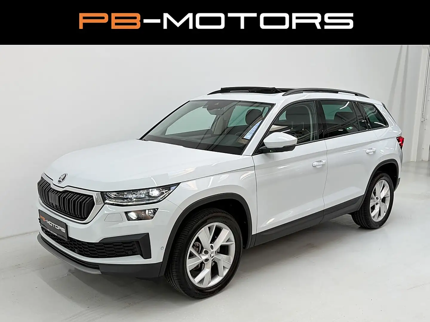 Skoda Kodiaq 2,0 TDI DSG Panorama Matrix Virtual 360° Totwin Weiß - 1