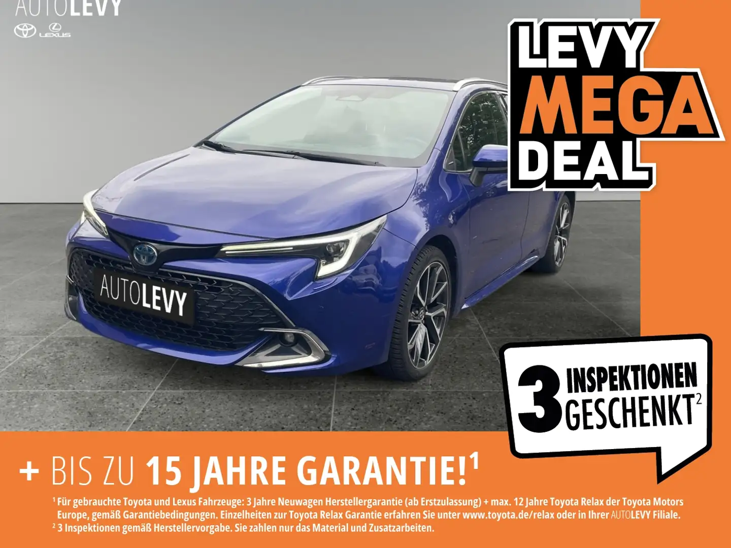Toyota Corolla 1.8 Hybrid Lounge *NAVI*KAMERA*CARPLAY* Blau - 1