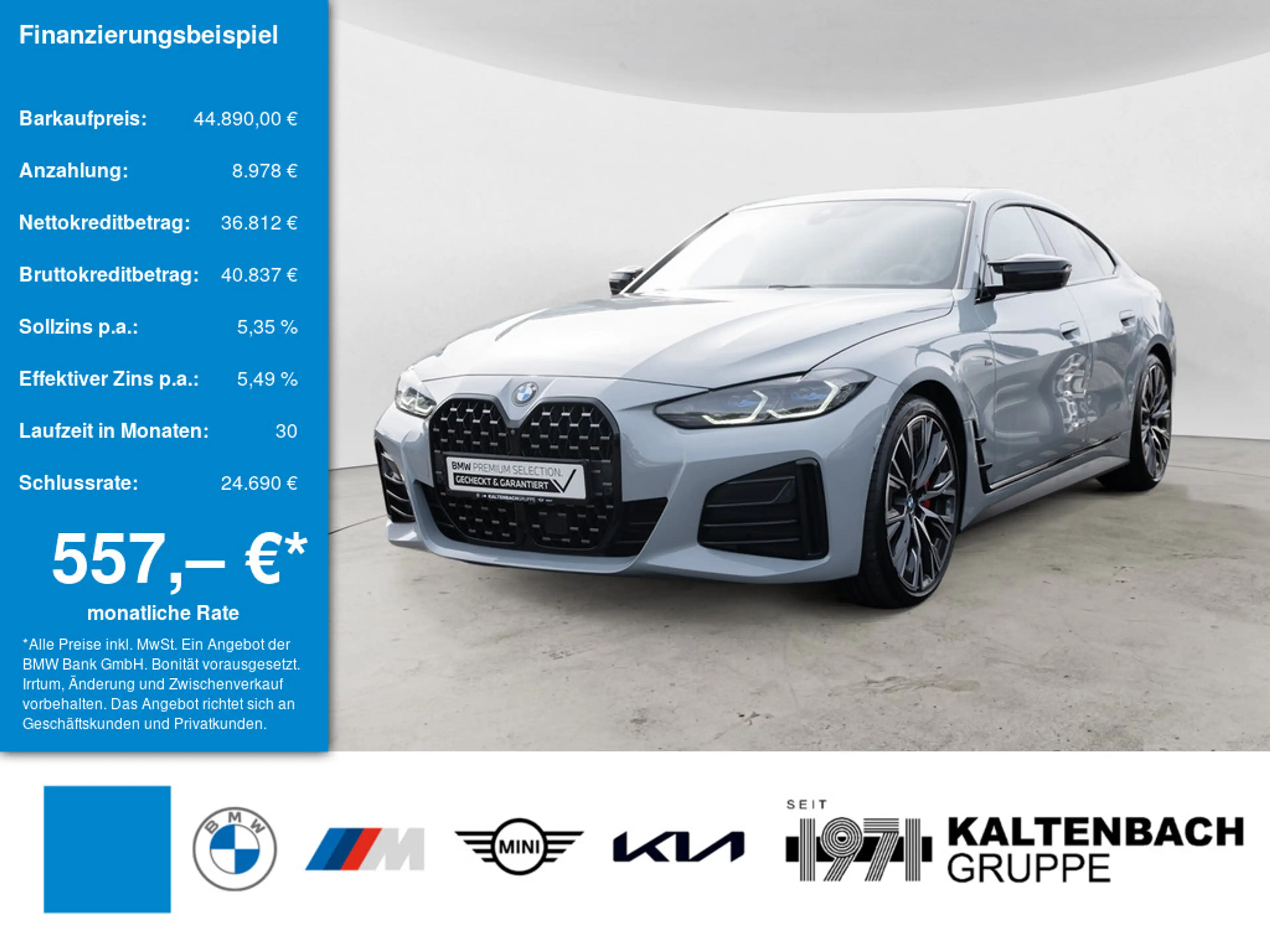 BMW 440 Mi Gran Coupe xDrive 360° LASER LED NAVI