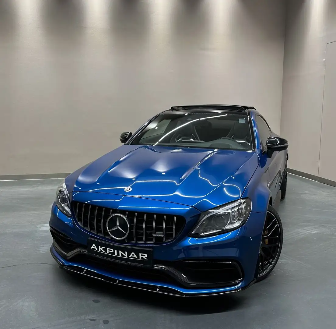 Mercedes-Benz C 63 AMG C63 S AMG Coupe *CARBON*NIGHT*PANO*PERF.SITZ* Blau - 1