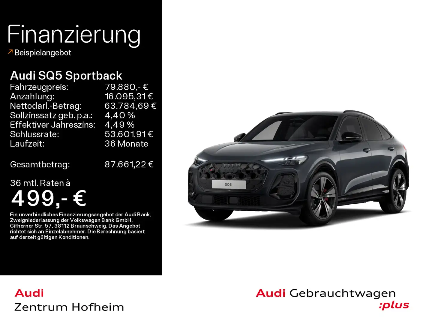 Audi SQ5 TFSI S line edition one S tro*Air* Grau - 1