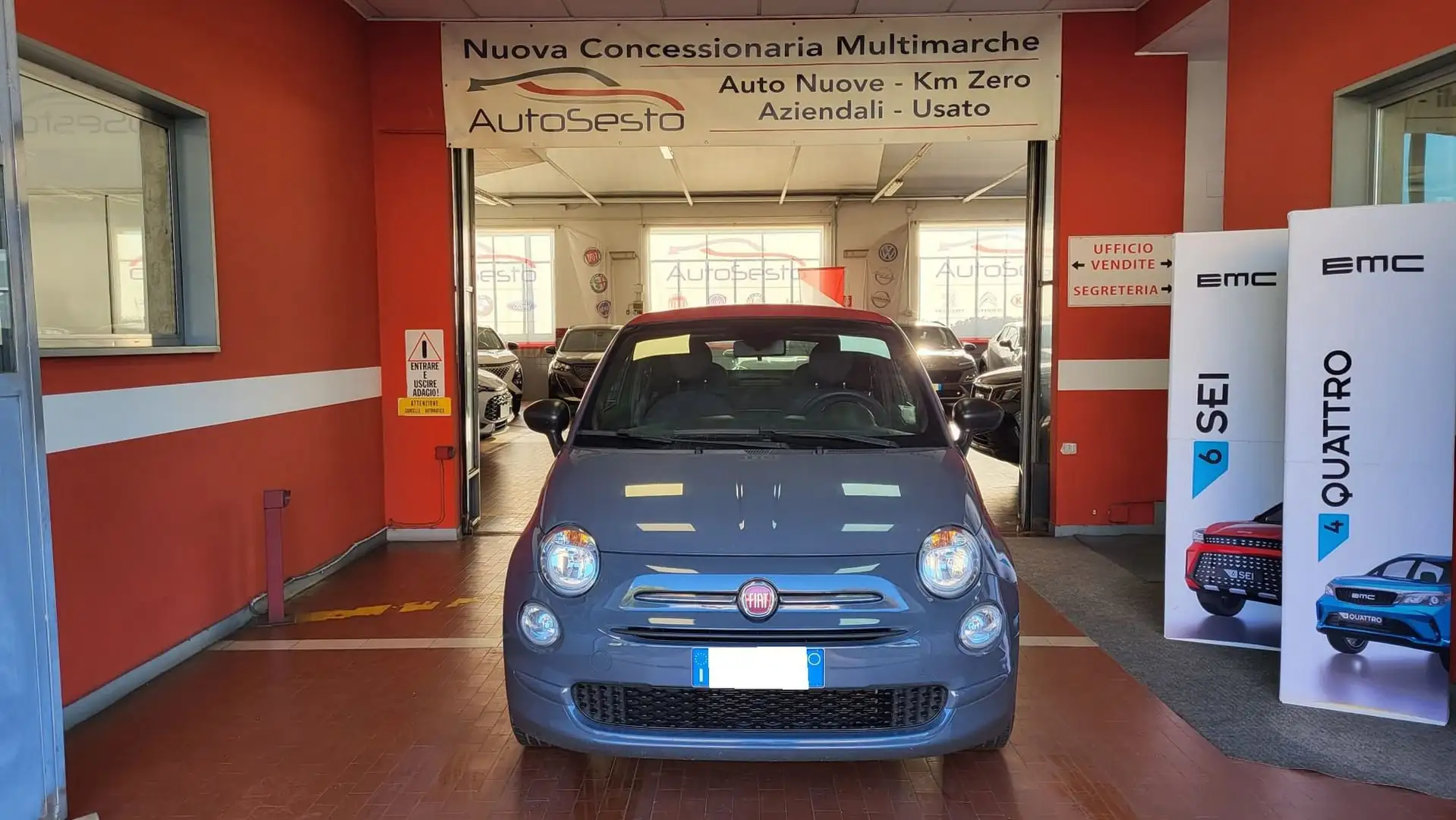 Fiat 500C 500 C 1.0 Hybrid Cult Grau - 2