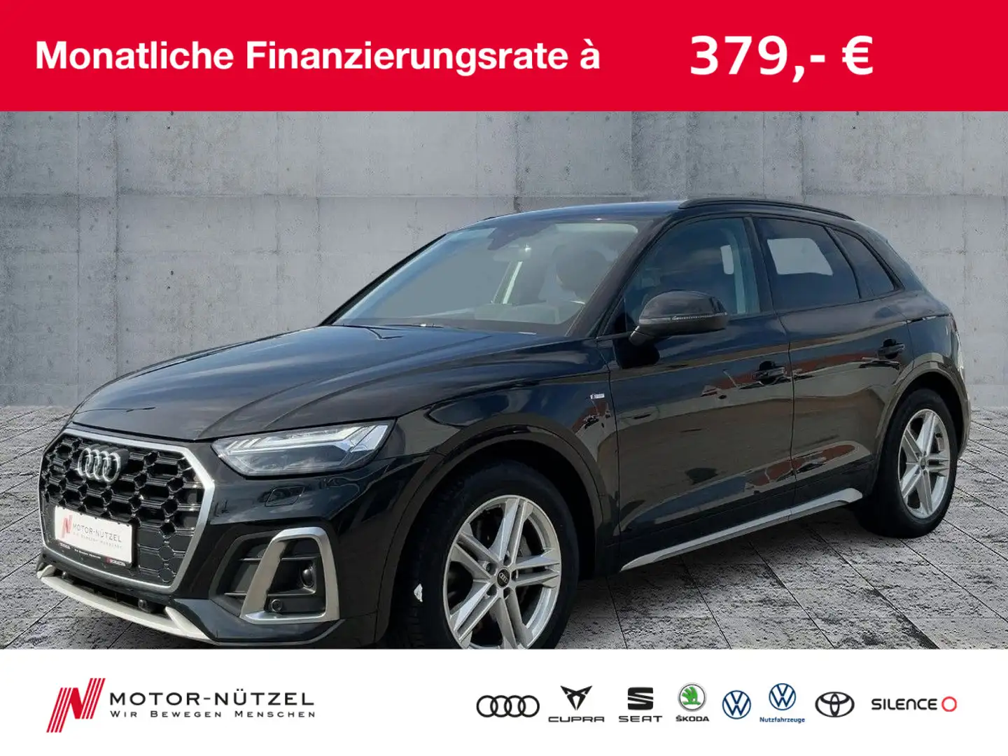 Audi Q5 50 TDI QU S-LINE MATRIX+NAV+AIR+RFK+ACC+19"LM Zwart - 1
