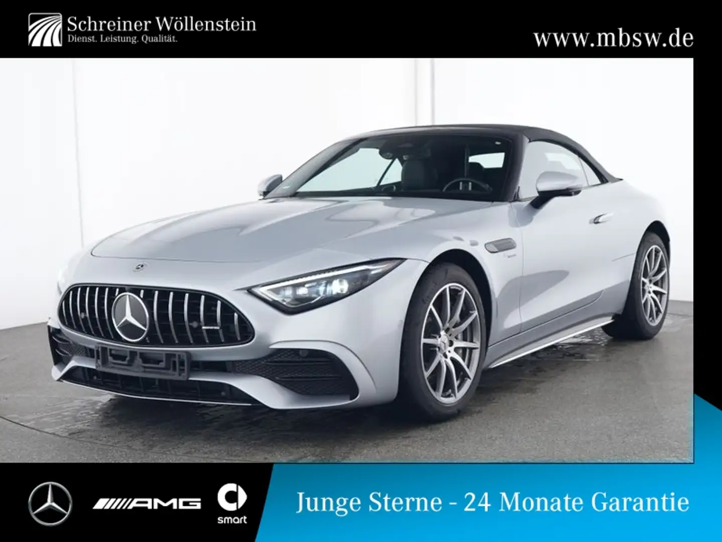 Mercedes-Benz SL 43 AMG Memory*DigLight*KeyGo*AIRSCARF*CarPlay Plateado - 1