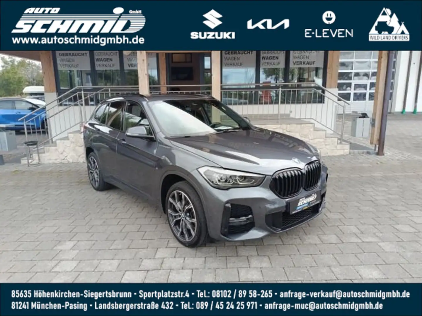 BMW X1 xDrive20i M Sport|AHK|NAVI|DDC|DAB|RFK Grijs - 1