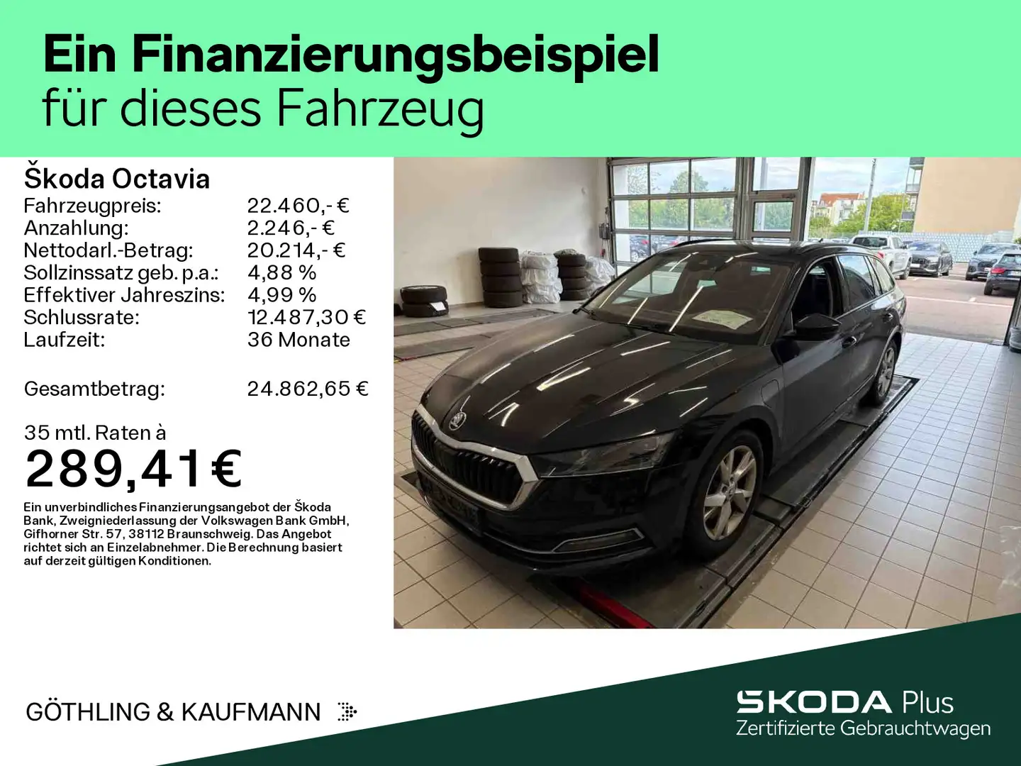 Skoda Octavia iV Combi First Edition 1.4TSI *NAVI*PANO Schwarz - 2