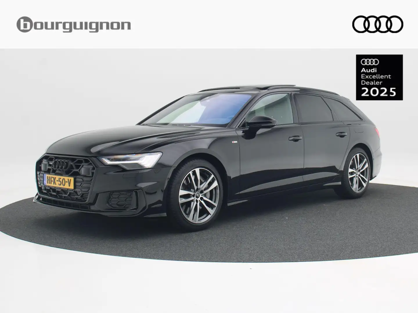 Audi A6 Avant Audi A6 50 TFSi e S-Line 299 Pk Automaat | F Zwart - 1