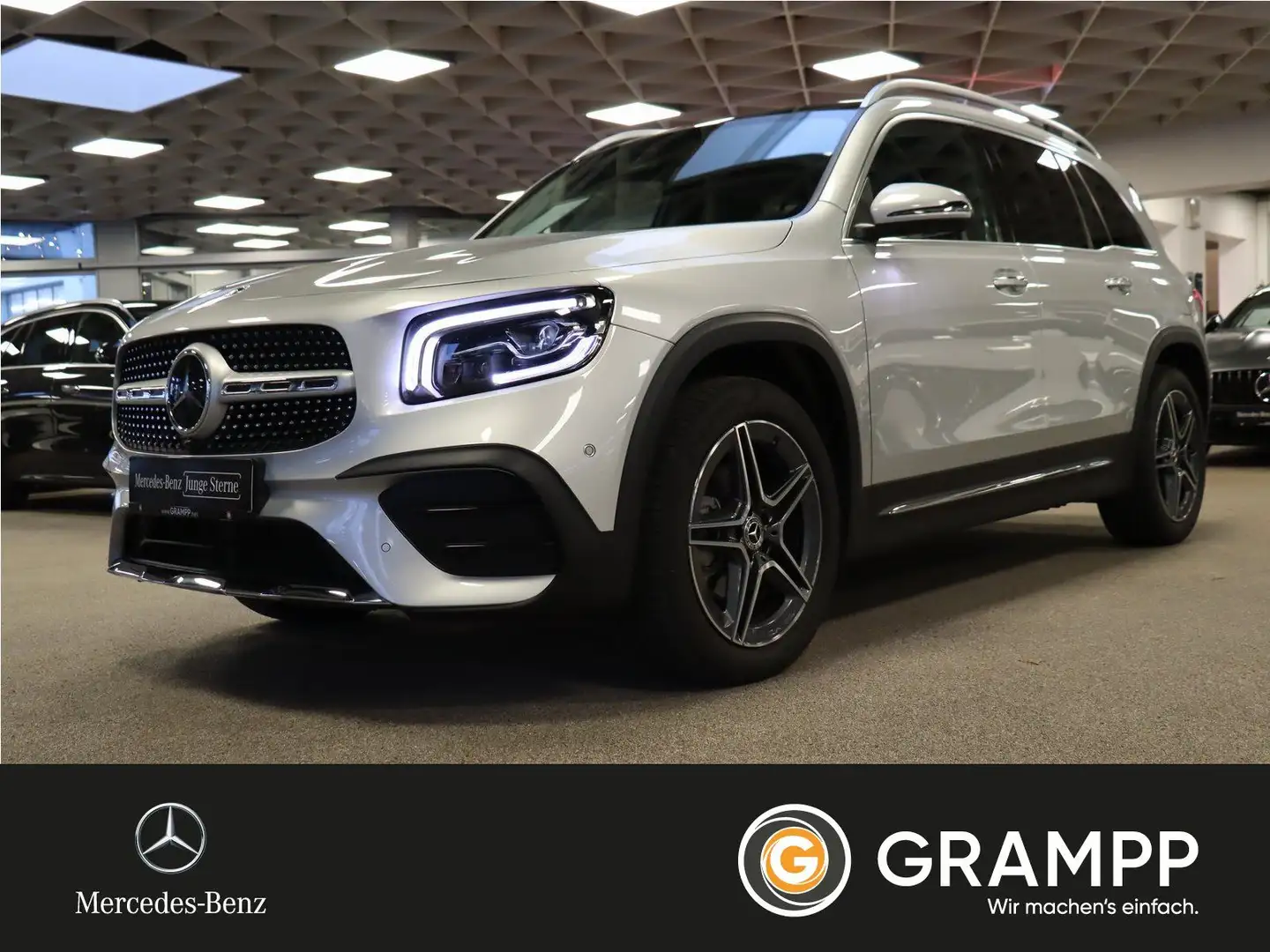 Mercedes-Benz GLB 200 AMG Pano/AHK/7Sitzer/Fahrassi/Kamera/LED Silber - 1