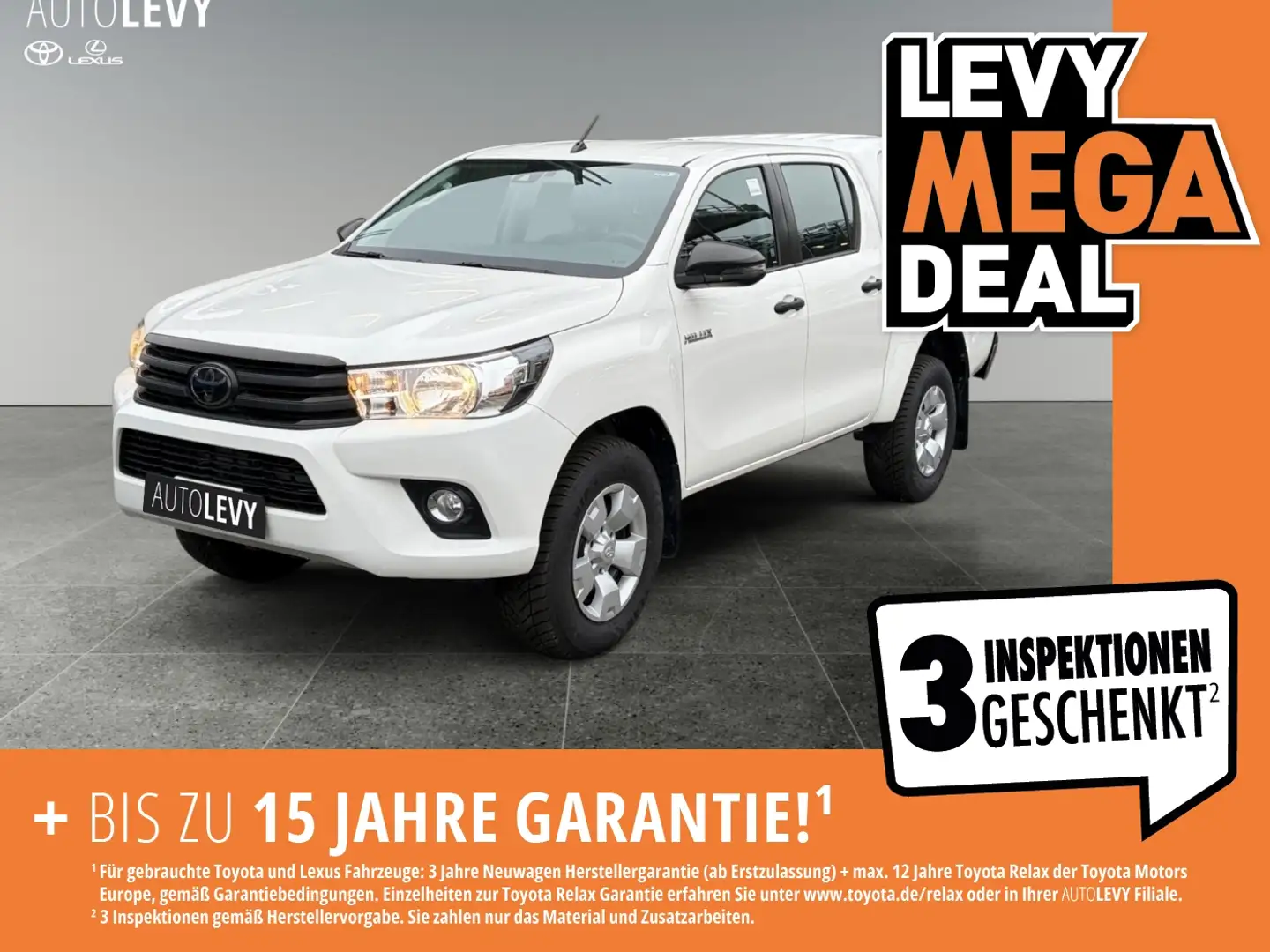 Toyota Hilux Double Cab 2.4 D-4D 4x4 Duty *HARDTOP* Blanc - 1