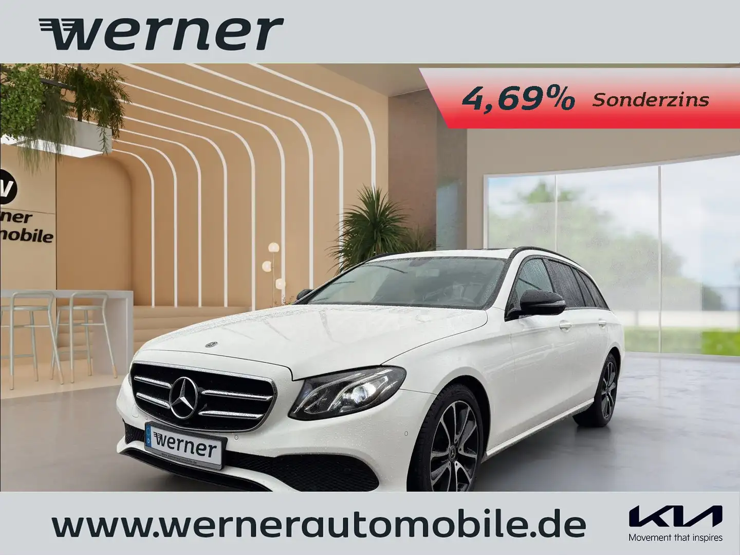 Mercedes-Benz E 220 T d Avantgarde AHK Night-Paket Kamera Blanc - 1