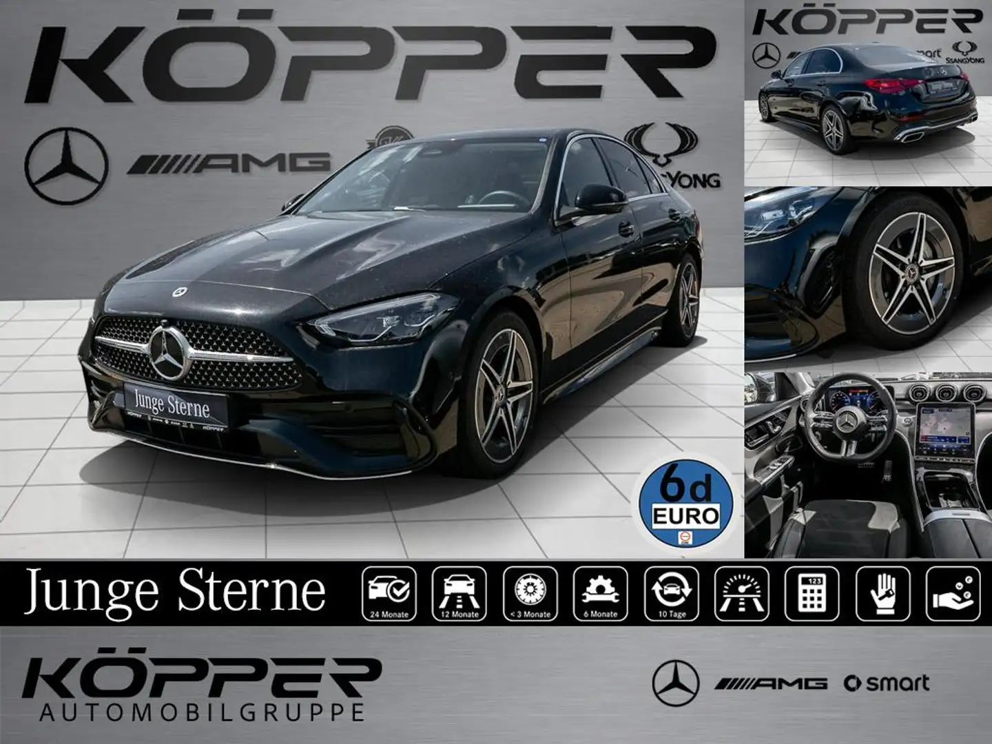 Mercedes-Benz C 300 d EDITION AMG Distronic Kamera MBUX LED Noir - 1