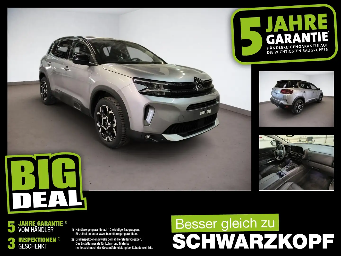 Citroen C5 Aircross 1.2 LED,Parkpilot,DAB,USB,Isofix Grijs - 1