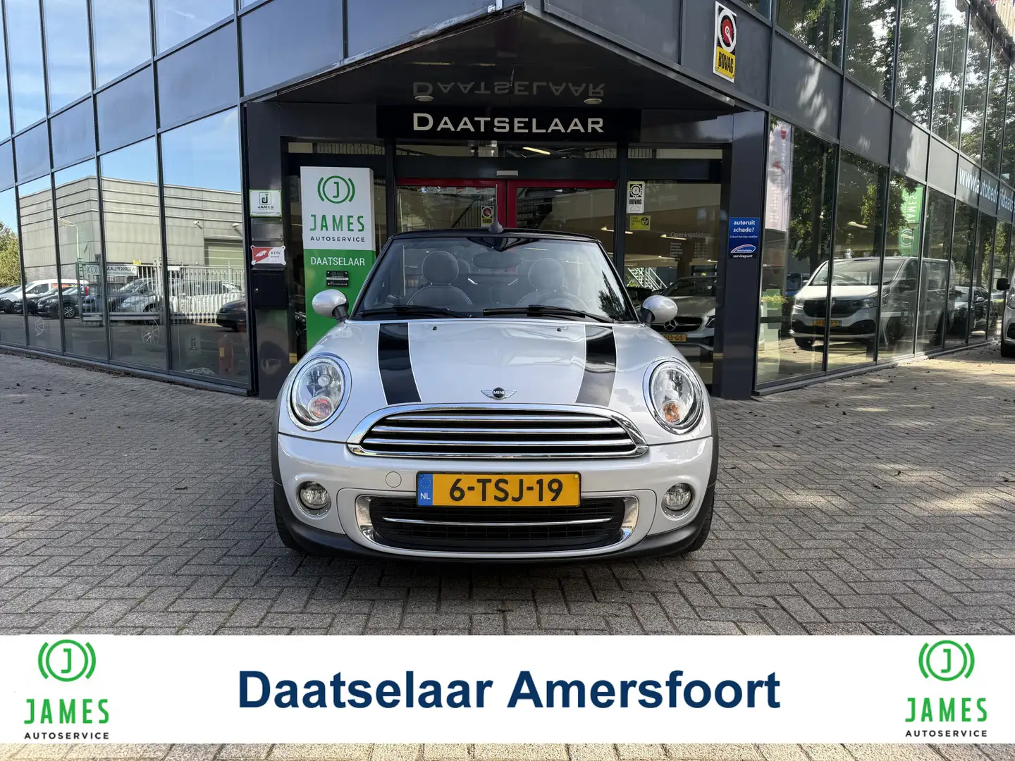 MINI Cooper Cabrio Mini 1.6 Highgate Cabrio Leer Navigtie Wit - 1