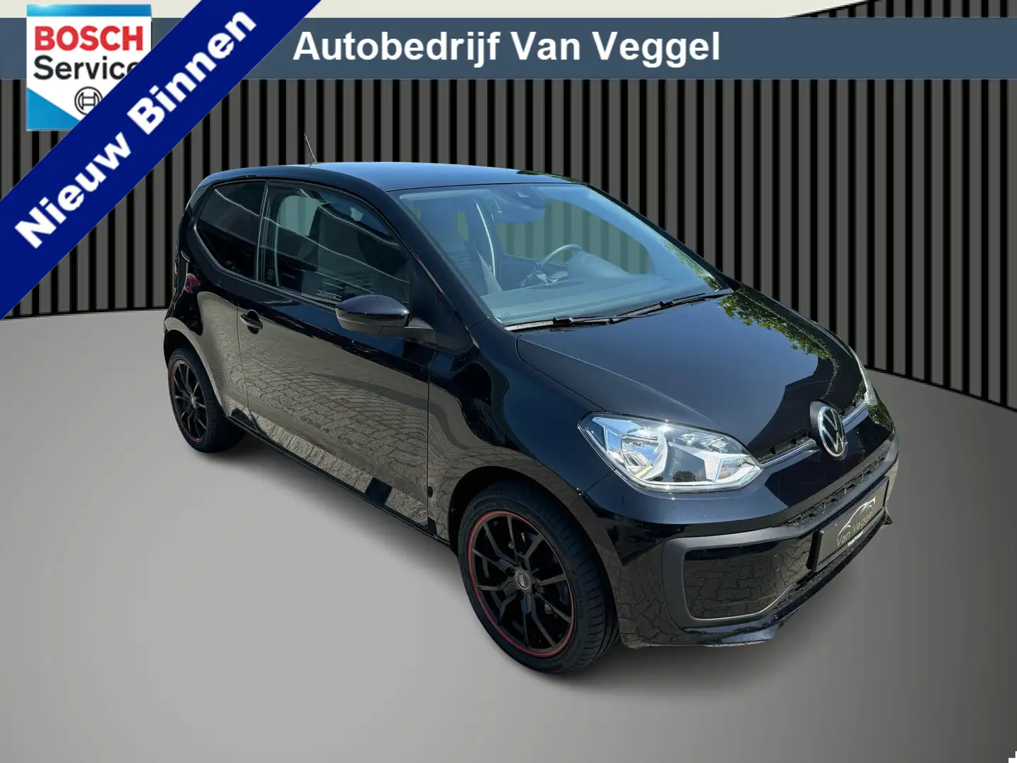 Volkswagen up! 1.0 airco, sportvelgen, centr verg, Zwart - 1