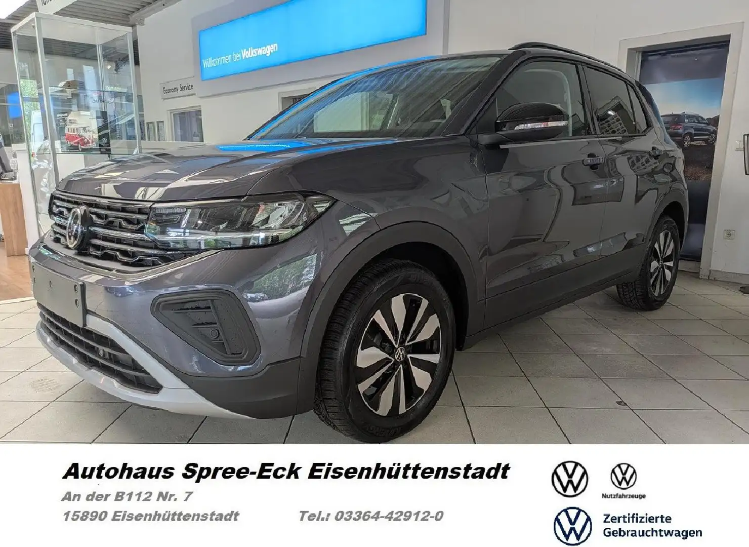 Volkswagen T-Cross T-Cross 1.0 TSI DSG GOAL *Navi,LED,Keyless* Gris - 1