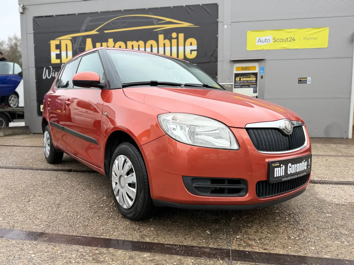 Skoda Fabia 1.2 BENZIN MIT GARANTIE! *TEMPOMAT* Arancione - 1