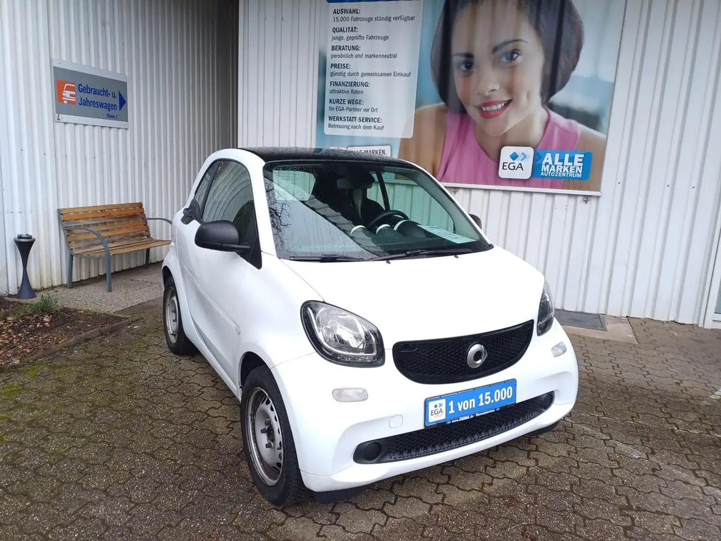 smart forTwo TWINAMIC*NAVI*SHZG*KLIMA*PANORAMA*COOL&MEDIA*ALLWE Bianco - 2