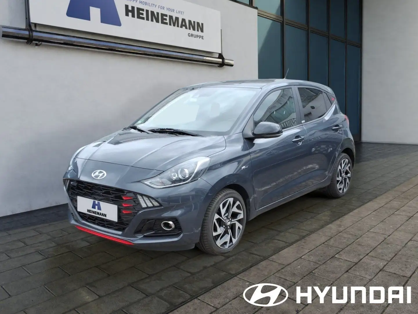 Hyundai i10 1.0 T-GDI M/T N Line -100 PS-NAVI-KAMERA-KLI Grau - 1