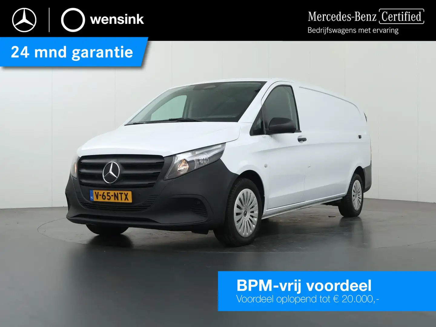 Mercedes-Benz Vito 116 CDI | Aut. | XL L3 | Pro | 3 zits | Achteruitr Blanc - 1