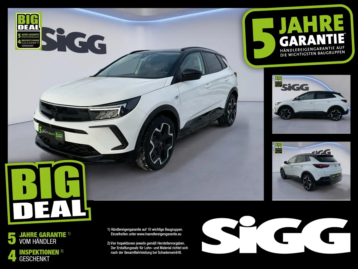 Opel Grandland 1.6 GS-LINE Hybrid inkl. Wallbox Weiß - 1