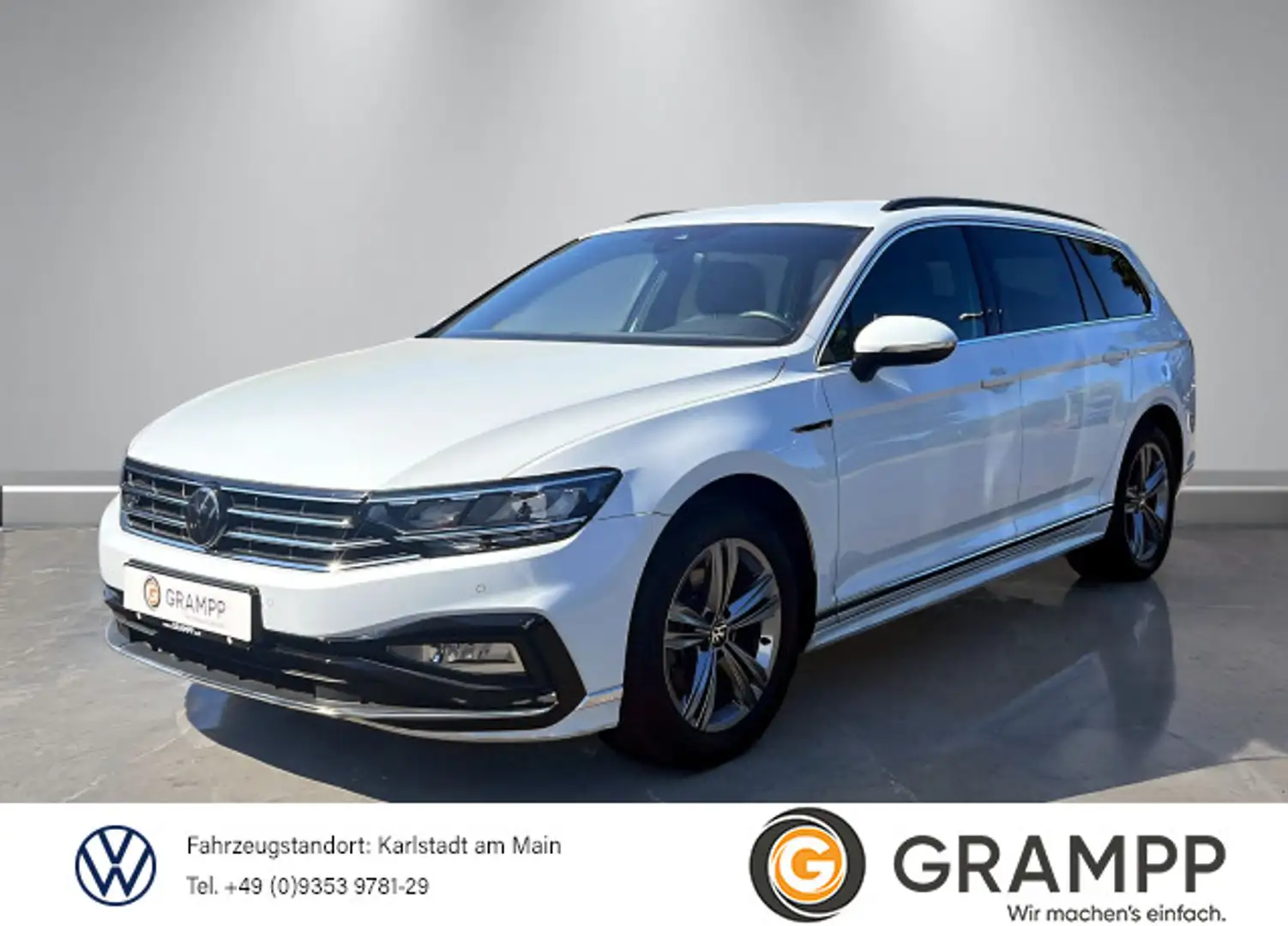Volkswagen Passat Variant Business 2.0TDI DSG 4M +R-LINE+AH Weiß - 1