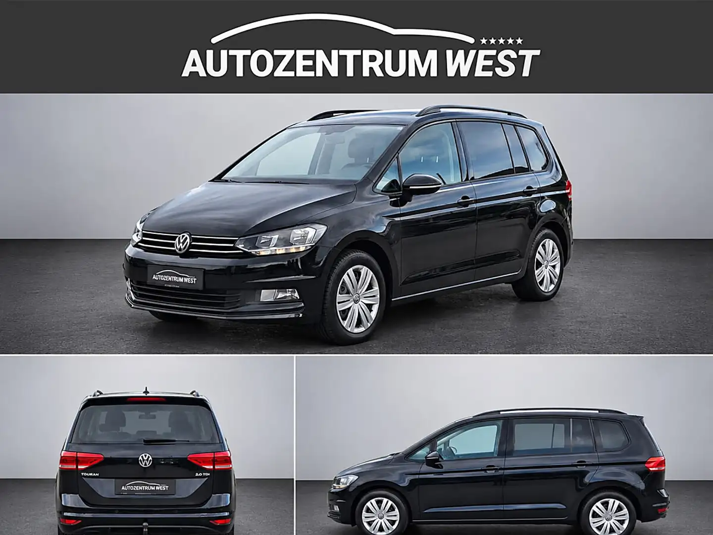 Volkswagen Touran 2.0 TDI Tech Comfortline...AHK/SHZ/PDC Schwarz - 1