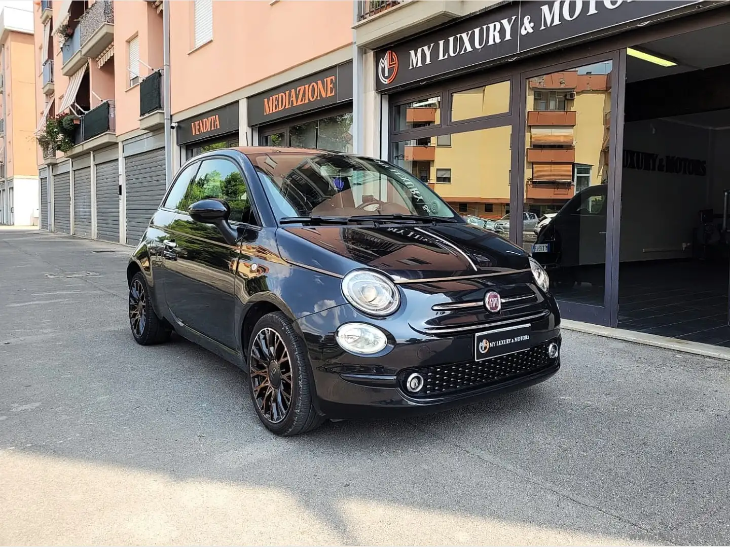 Fiat 500 1.2 Collezione2019*65.000KM*P.CONSEGNA*PREZZOREALE Nero - 1