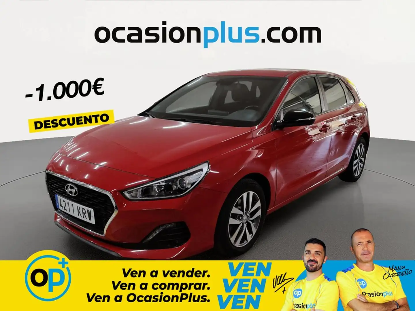 Hyundai i30 1.0 TGDI Go 120 Rojo - 1