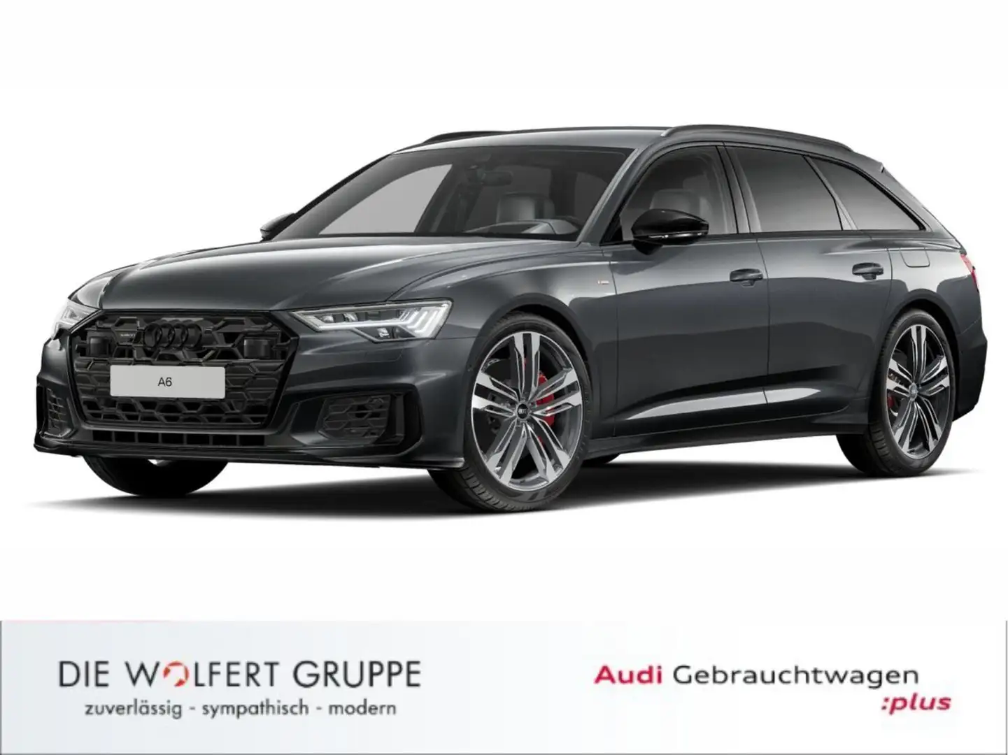 Audi A6 S line 55 TFSI e quattro +0,5%+AHK+ACC Grigio - 2