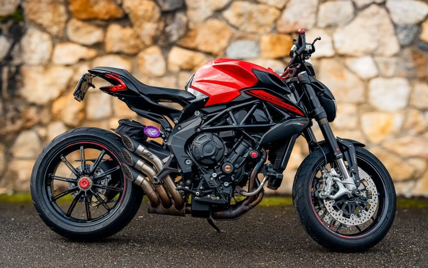 MV Agusta Brutale 800 Dragster Mv agusta 75th anniversary garantie entretien à jour Rojo - 2