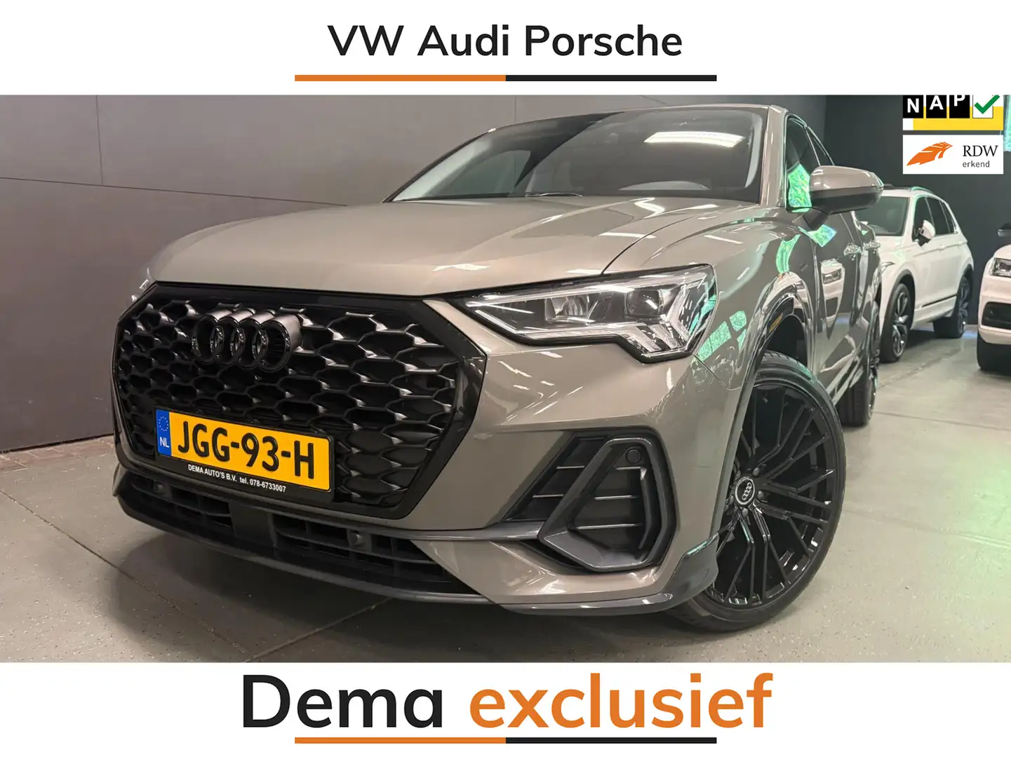Audi Q3 SPORTBACK 35 TFSI S-LINE BLACK-LINE 20'' NAVI/DAB/ Grijs - 1