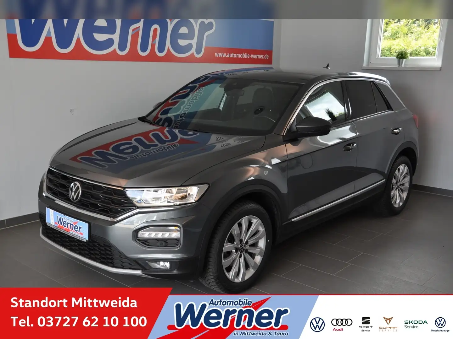 Volkswagen T-Roc Sport 1.5TSI Navi ACC Grijs - 1
