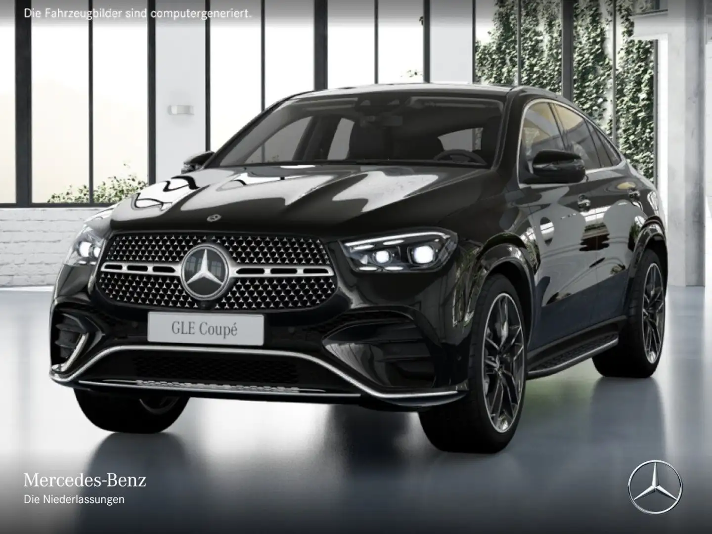 Mercedes-Benz GLE 350 de Coupé 4M AMG+PANO+360+AHK+MULTIBEAM+9G Schwarz - 2
