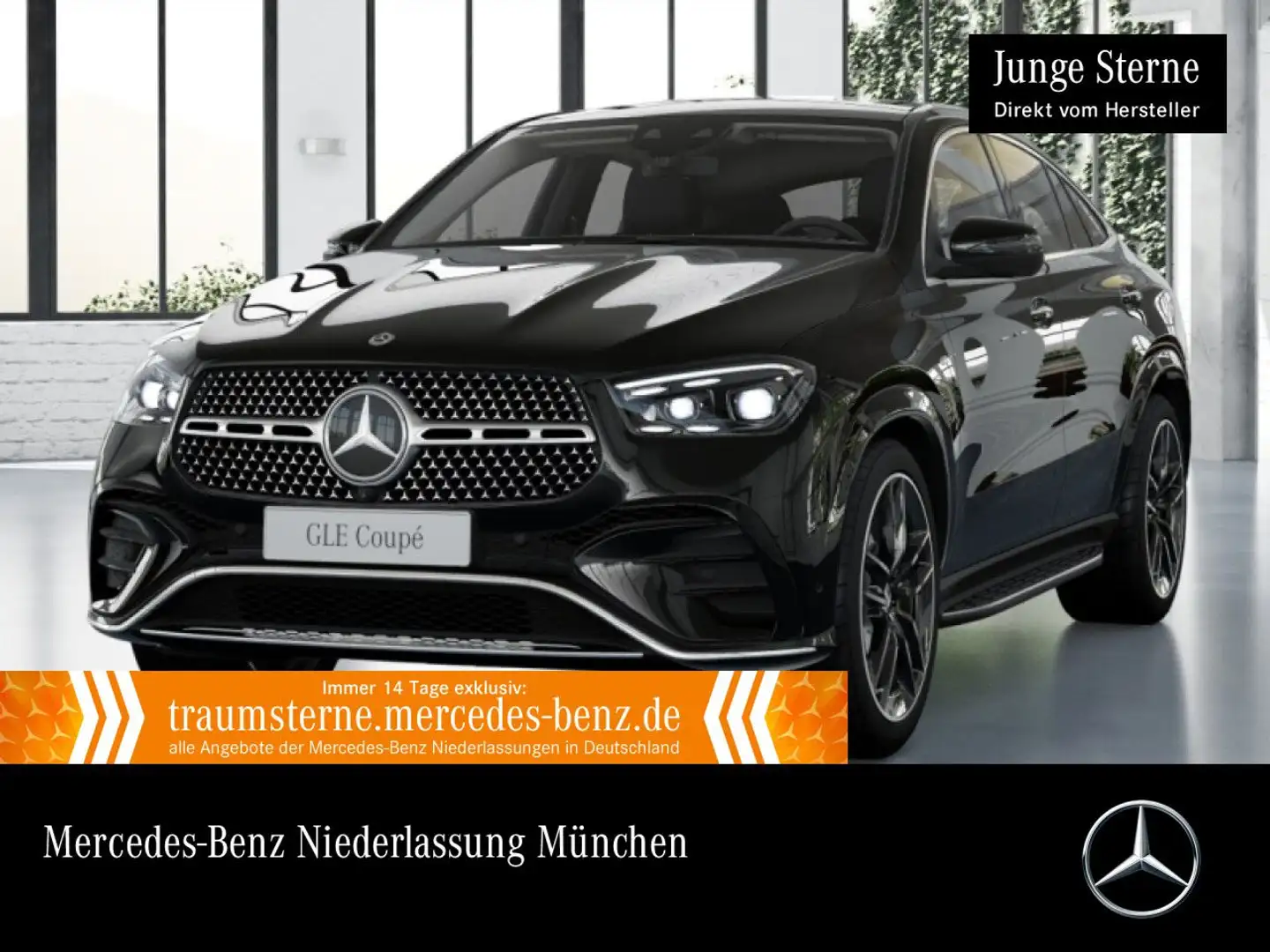 Mercedes-Benz GLE 350 de Coupé 4M AMG+PANO+360+AHK+MULTIBEAM+9G Schwarz - 1