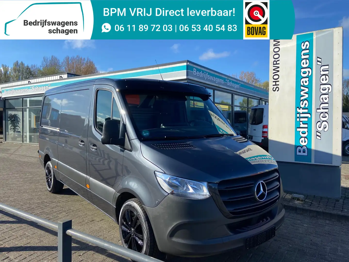 Mercedes-Benz Sprinter 317 CDI L2H1 E6 | RWD | 2x Schuifdeur | 3500KG AHW Grijs - 1